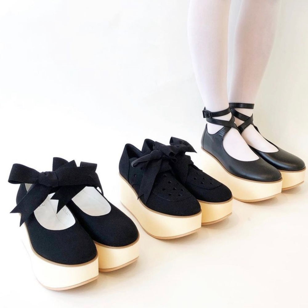 Tokyo Bopper 7cm Ballerina suede platform shoes 🩰